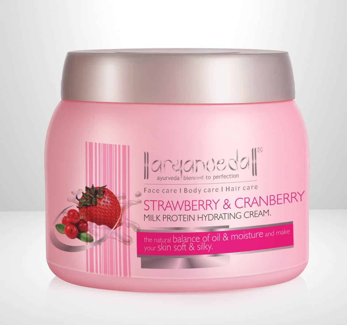 Strawberry & Cranberry Milk Protein Cream - 400gm