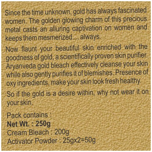 24 Carat Gold Bleach Cream 43gm (Pack of 10)