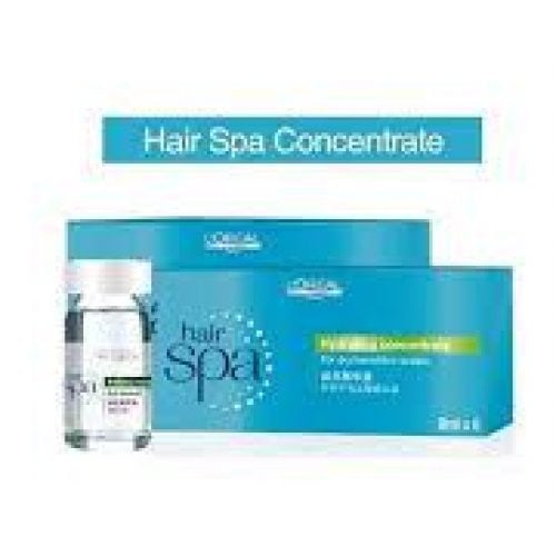 L'Oreal Hair Spa Hydrating Concentrate For Dry And Sensitive Scalp- Pack Of  6 Ampules (8mlx6) 48 ML - Bindu's Brow & Beauty