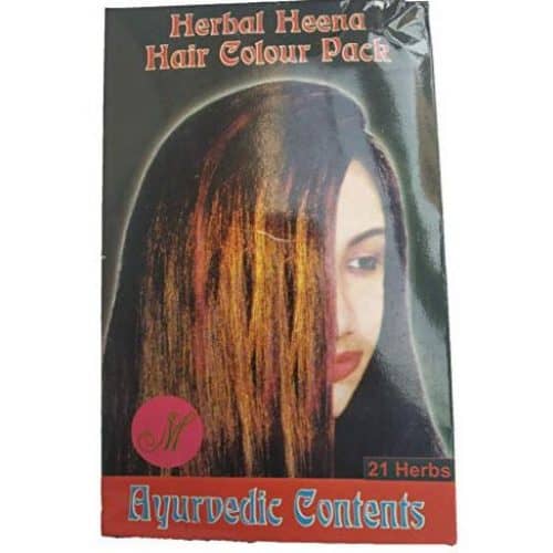 Herbal henna hair colour pack (weight 50 gms) (Burgundy) - Bindu's Brow &  Beauty